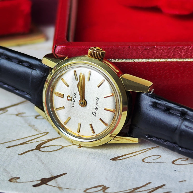 【OH済み】OMEGA オメガLADYMATIC/レディマティック 自動巻き 腕時計
