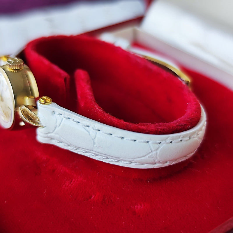 【OH済み】OMEGA オメガ LADYMATIC/レディマティック14金無垢 自動巻き時計