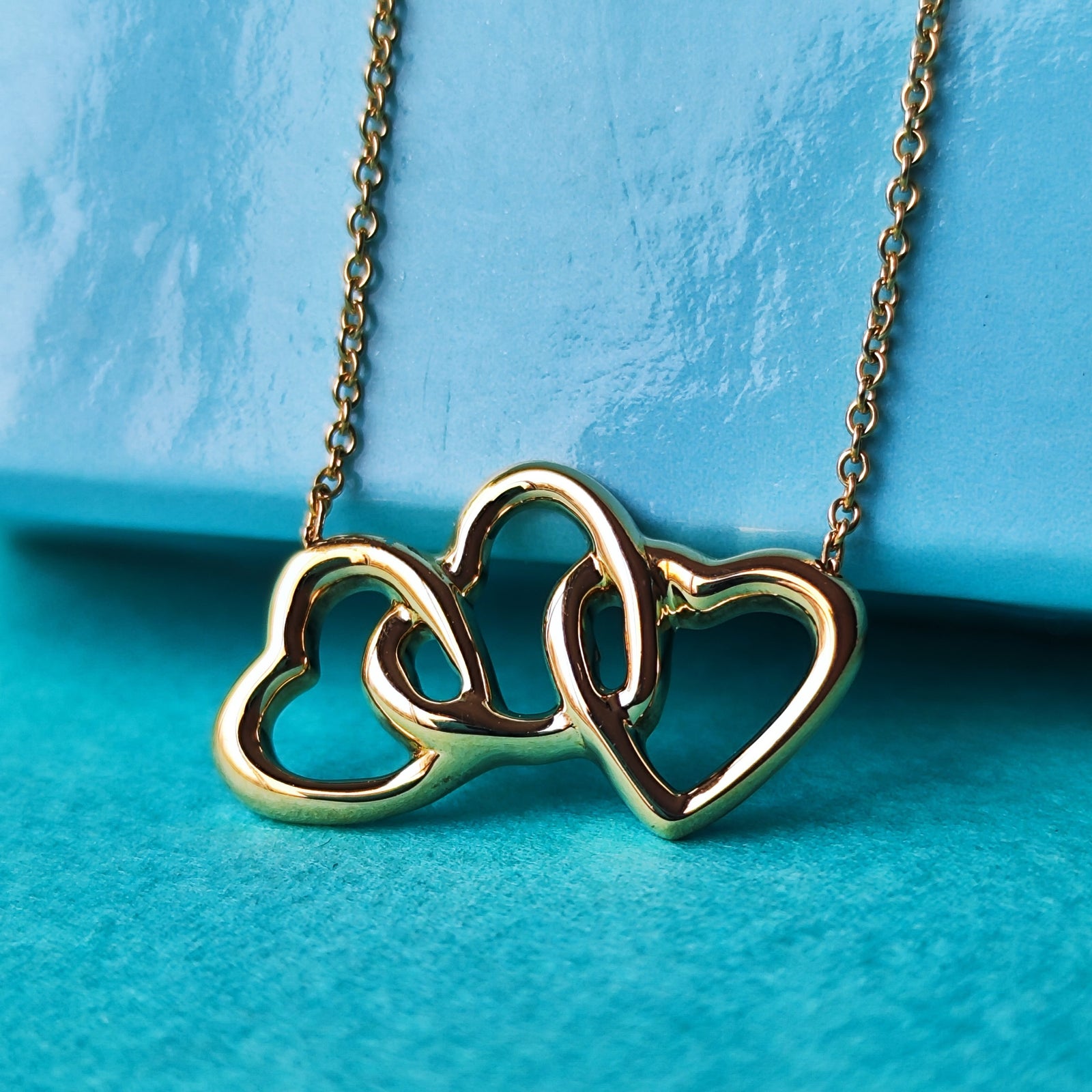 TIFFANY &Co.　ティファニー　トリプルオープンハート 18K 750 TIFFANY &Co ティファニー トリプルハートネックレス 18金YG – Mico宝飾店