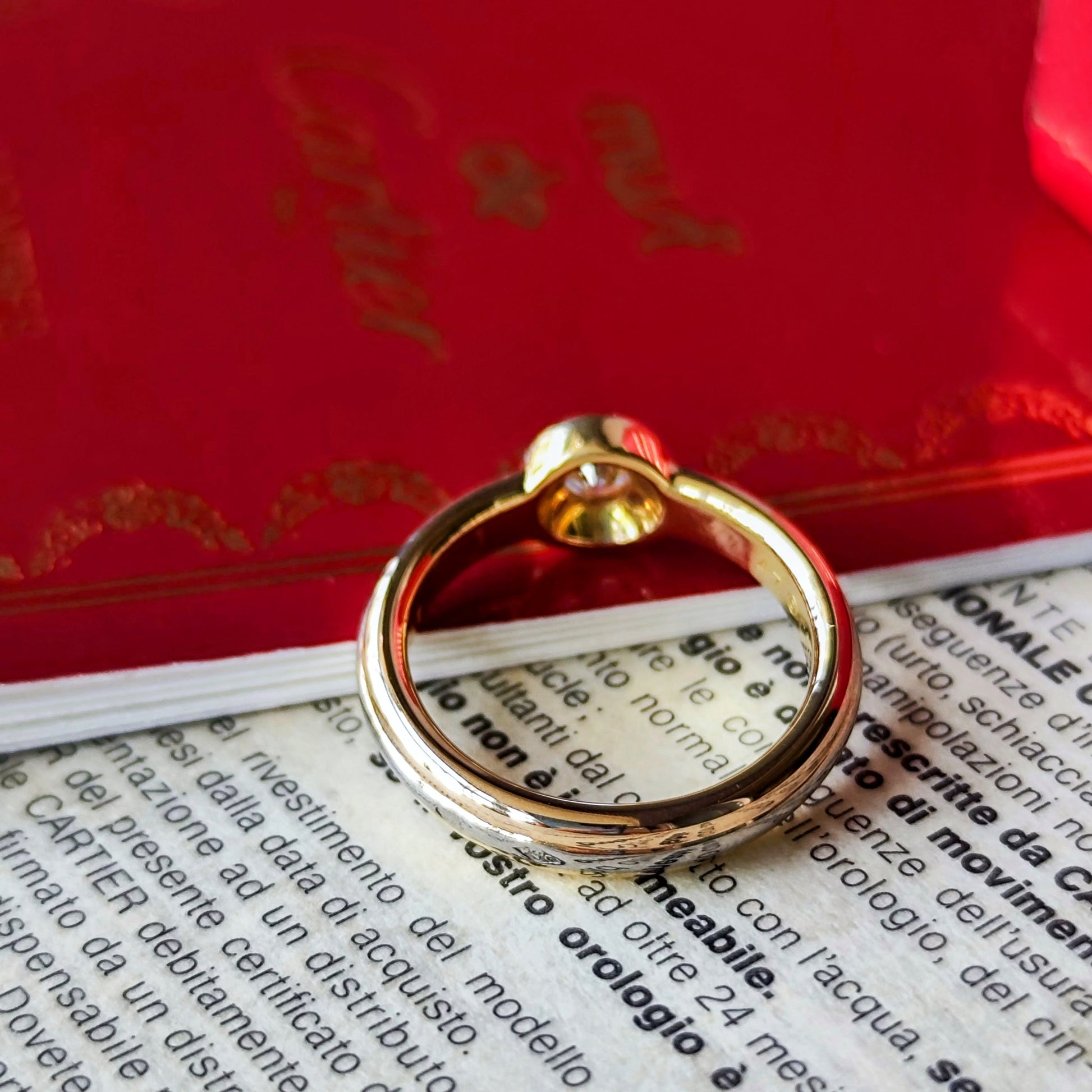 【廃盤 Cartier 】カルティエ  モノストーンリング ダイヤモンド 47