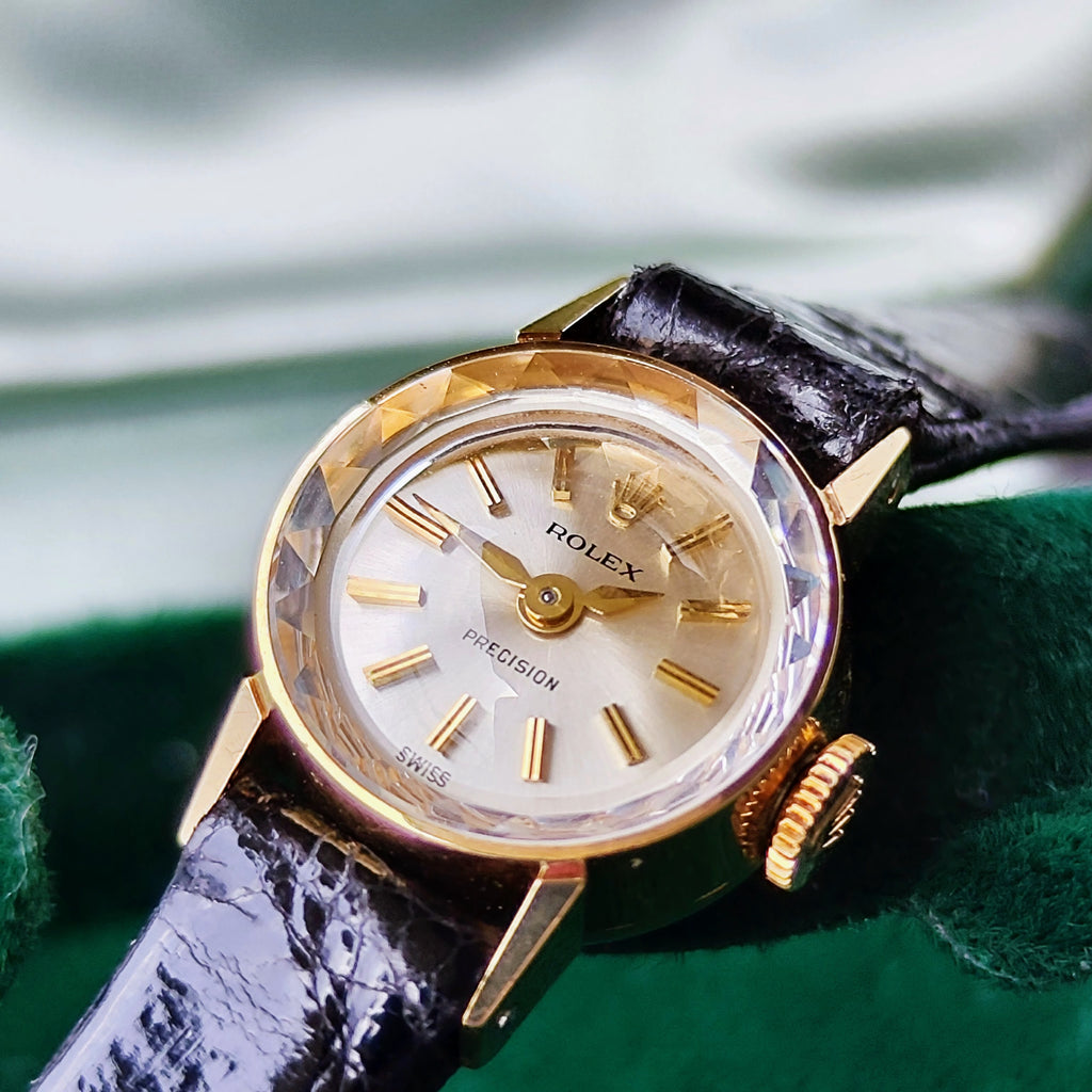 【OH済み】ROLEX ロレックスPRECISION プレシジョン 18金無垢 手巻き腕時計