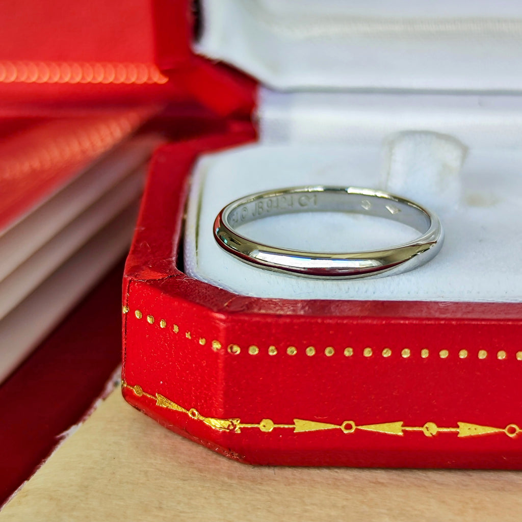 Cartier カルティエ バンドリング プラチナ 54