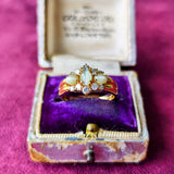 天然クリソベリルキャッツアイ 天然ダイヤモンド リング