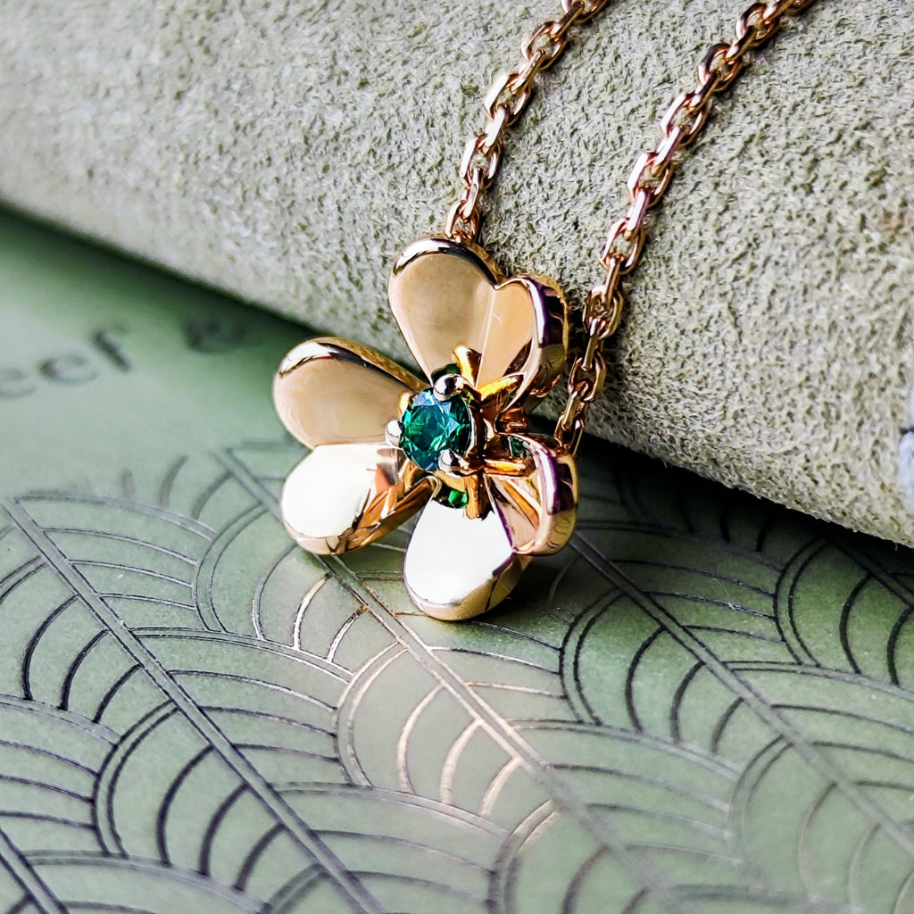 Van Cleef & Arpels ヴァンクリーフ&アーペル フリヴォル ミニ エメラルド ブレスレット
