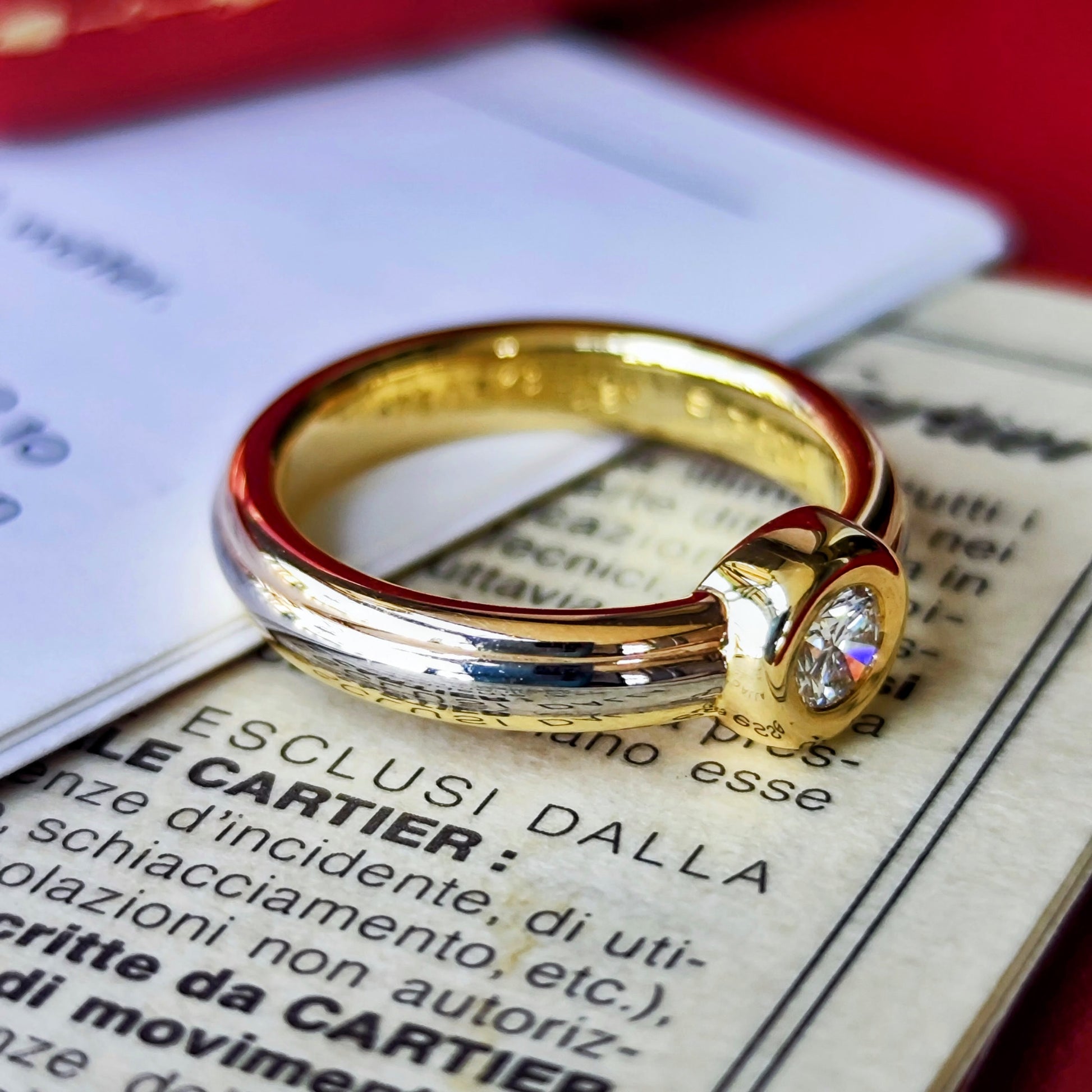 【廃盤 Cartier 】カルティエ  モノストーンリング ダイヤモンド 47