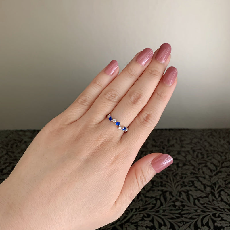 天然アウイナイト 天然ダイヤモンド プラチナリング