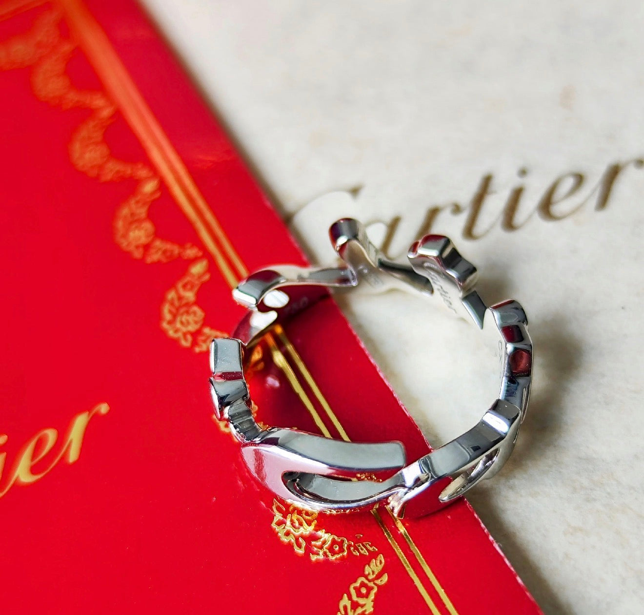 Cartier カルティエ シグネチャーリング 18金WG 51 – Mico宝飾店