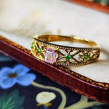 【アフガントルマリン】天然トルマリン 天然デマントイドガーネット リング