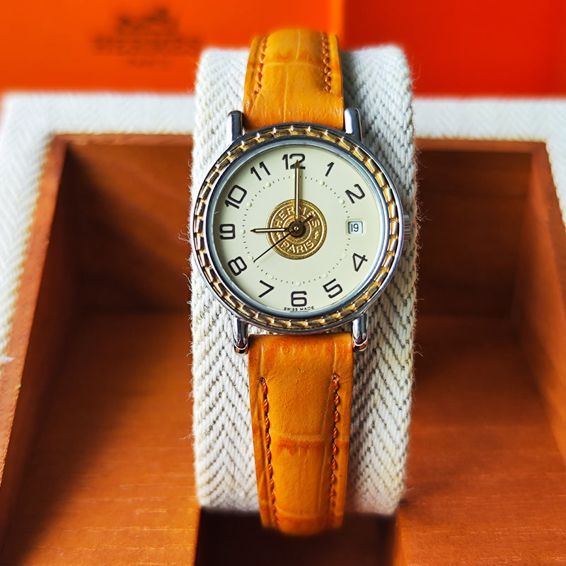 Hermès エナメル装飾 腕時計 HERMES エルメス セリエ クォーツ腕時計 – Mico宝飾店