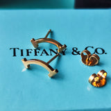 TIFFANY &Co ティファニー Tスマイル ピアス 18金PG