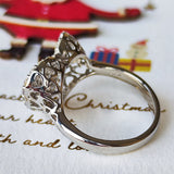 【全石 ハート&キューピッド】天然ダイヤモンド 0.88ct リング