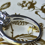 MIKIMOTO ミキモト 天然ダイヤモンド クラスターリング