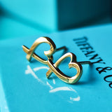 TIFFANY&Co ティファニー ラビングハート 18金YG ピアス