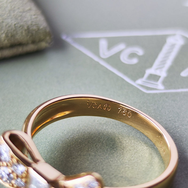 【Vintage Van Cleef & Arpels】ヴァンクリーフ&アーペル リボンリング