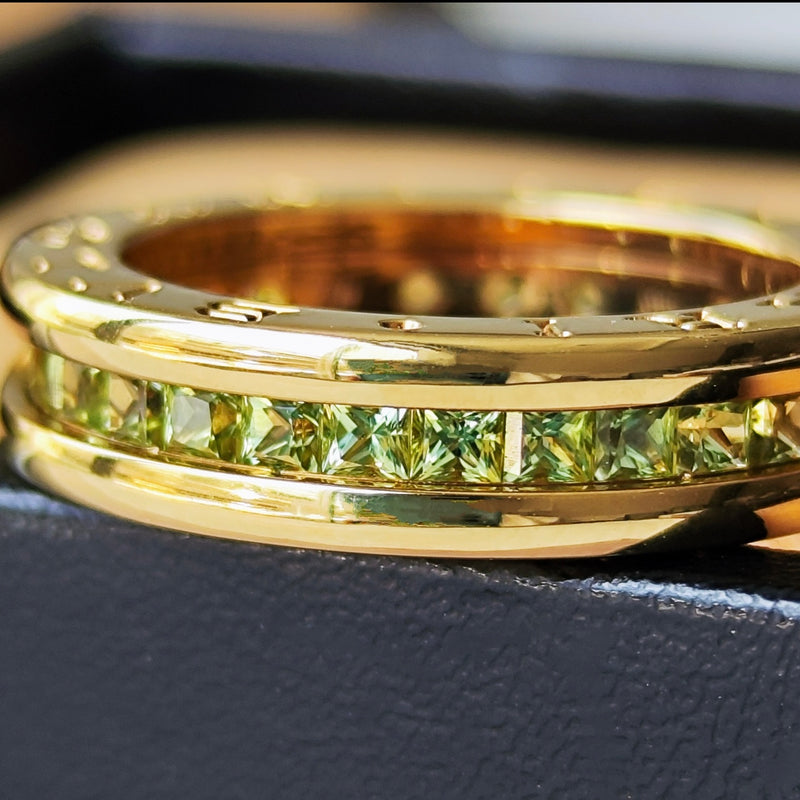 BVLGARI ブルガリ B-ZERO1 ビーゼロワン ペリドット 18金YG 10号