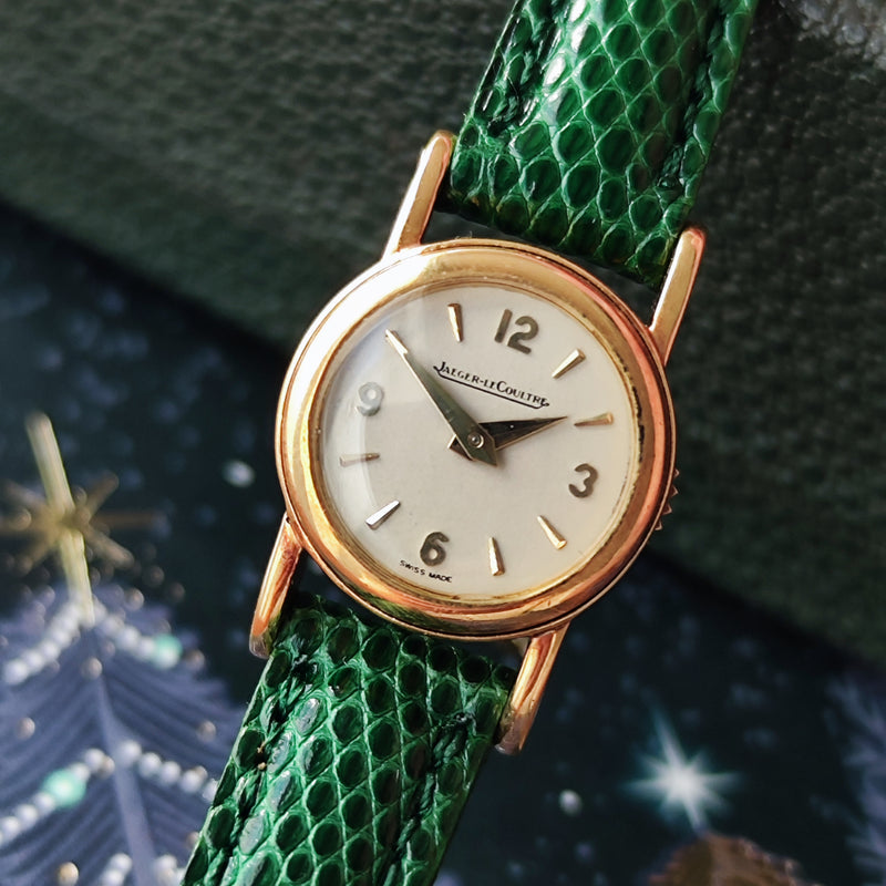 【金無垢】JAEGER LE COULTRE ジャガー・ルクルト バックワインド 手巻き腕時計