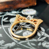 天然ルビー 天然ダイヤモンド 18金リング