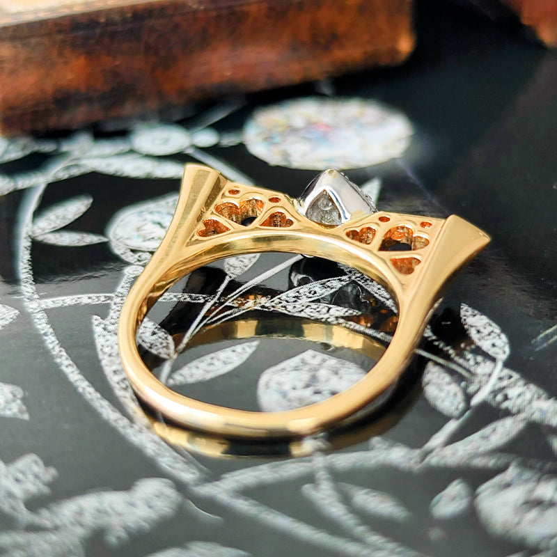 天然ルビー 天然ダイヤモンド 18金リング