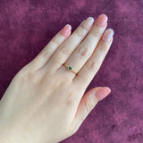 【初期の頃のルース】天然グランディディエライト 天然ダイヤモンド 18金リング