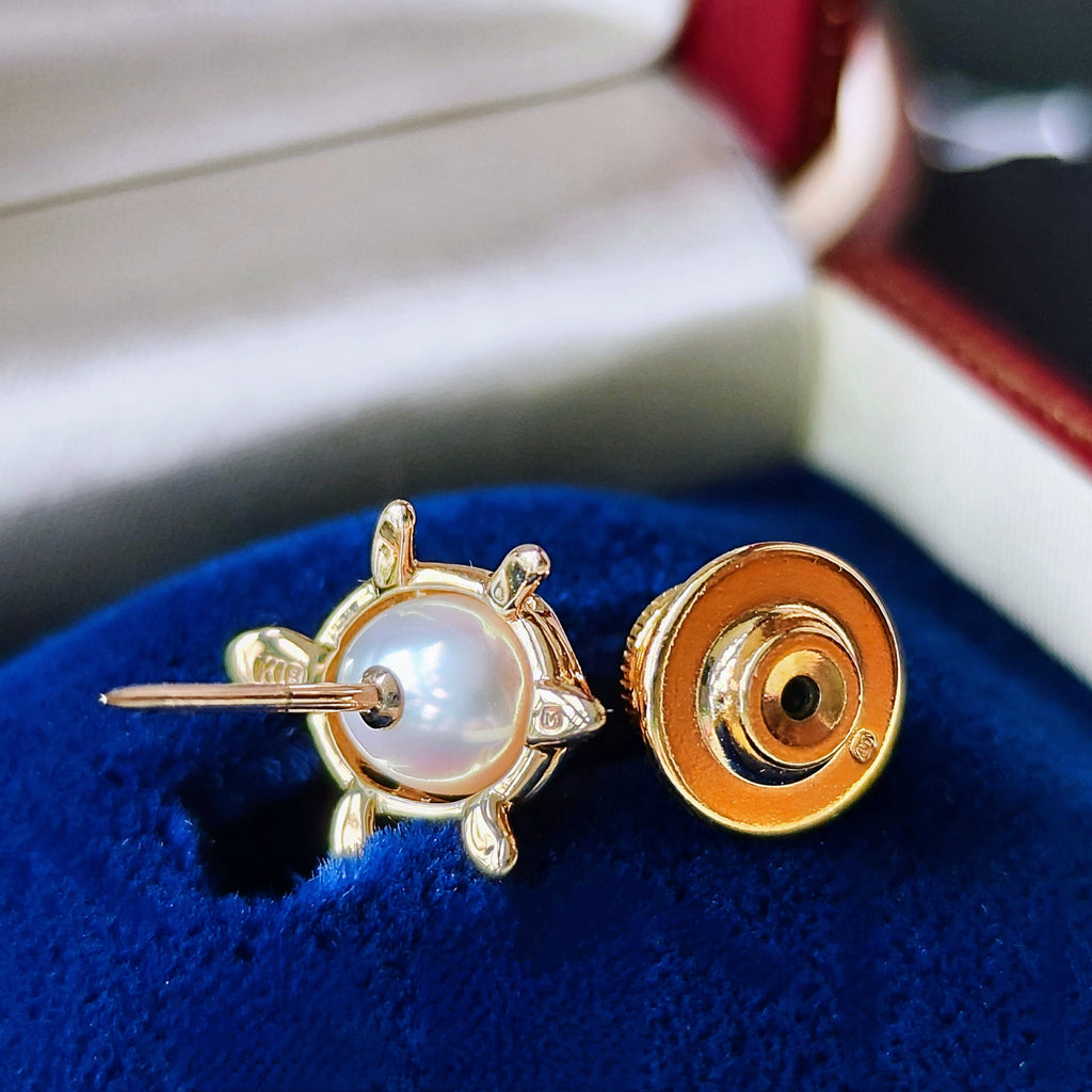 MIKIMOTO ミキモト あこや真珠 亀のブローチ