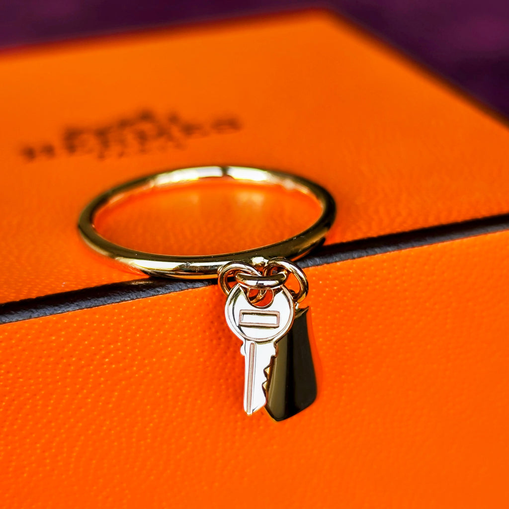 【お値下げ】HERMES エルメス ケリー クロシェットリング 18金