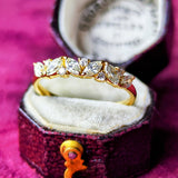 天然ダイヤモンド マーキスカット リング