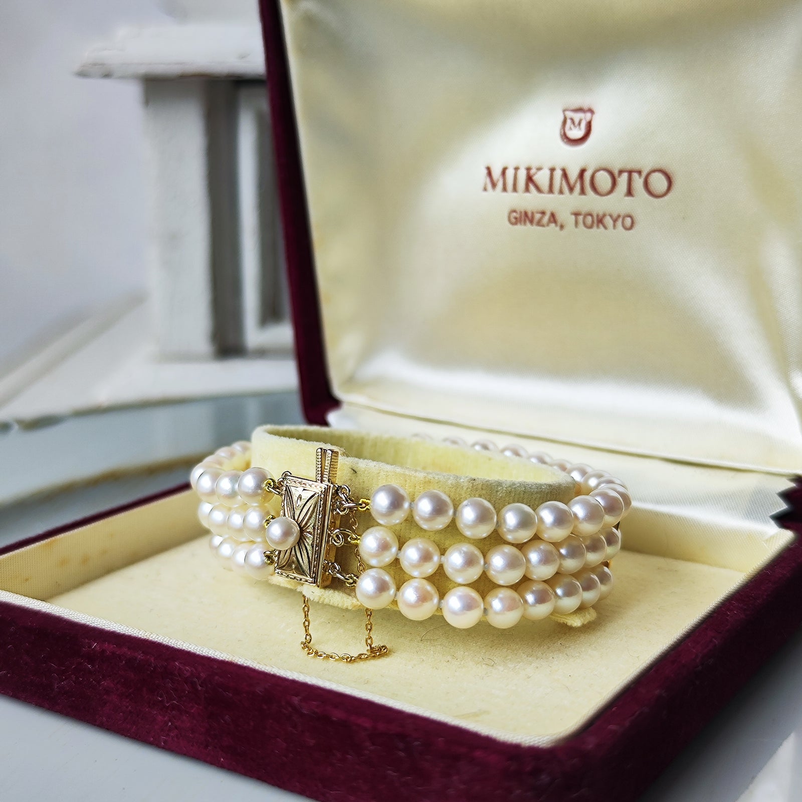 MIKIMOTO ミキモト あこや真珠 3連ブレスレット – Mico宝飾店