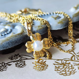 MIKIMOTO ミキモト あこや真珠 クローバー ネックレス