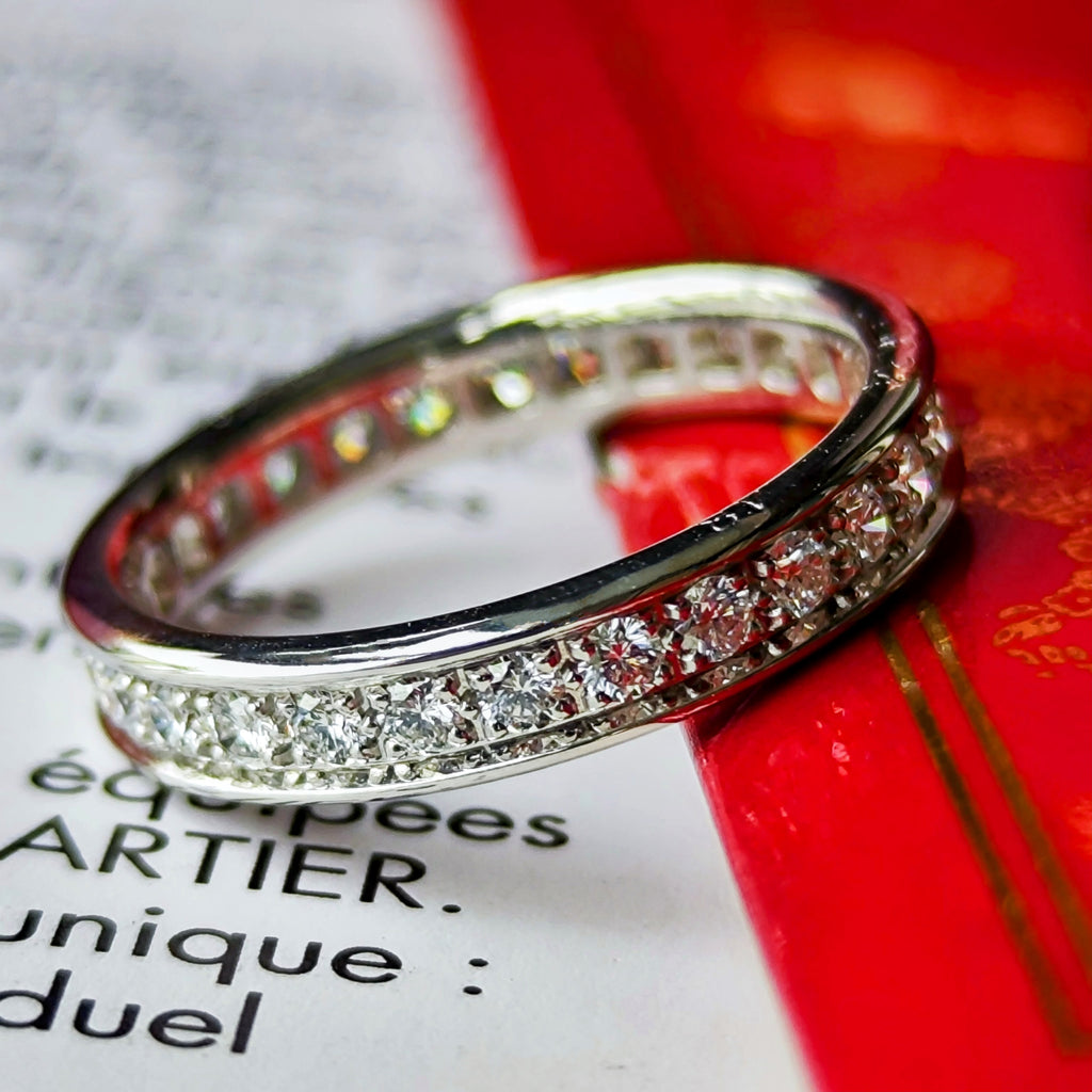Cartier カルティエ バレリーナ フルエタニティリング 18金WG 48
