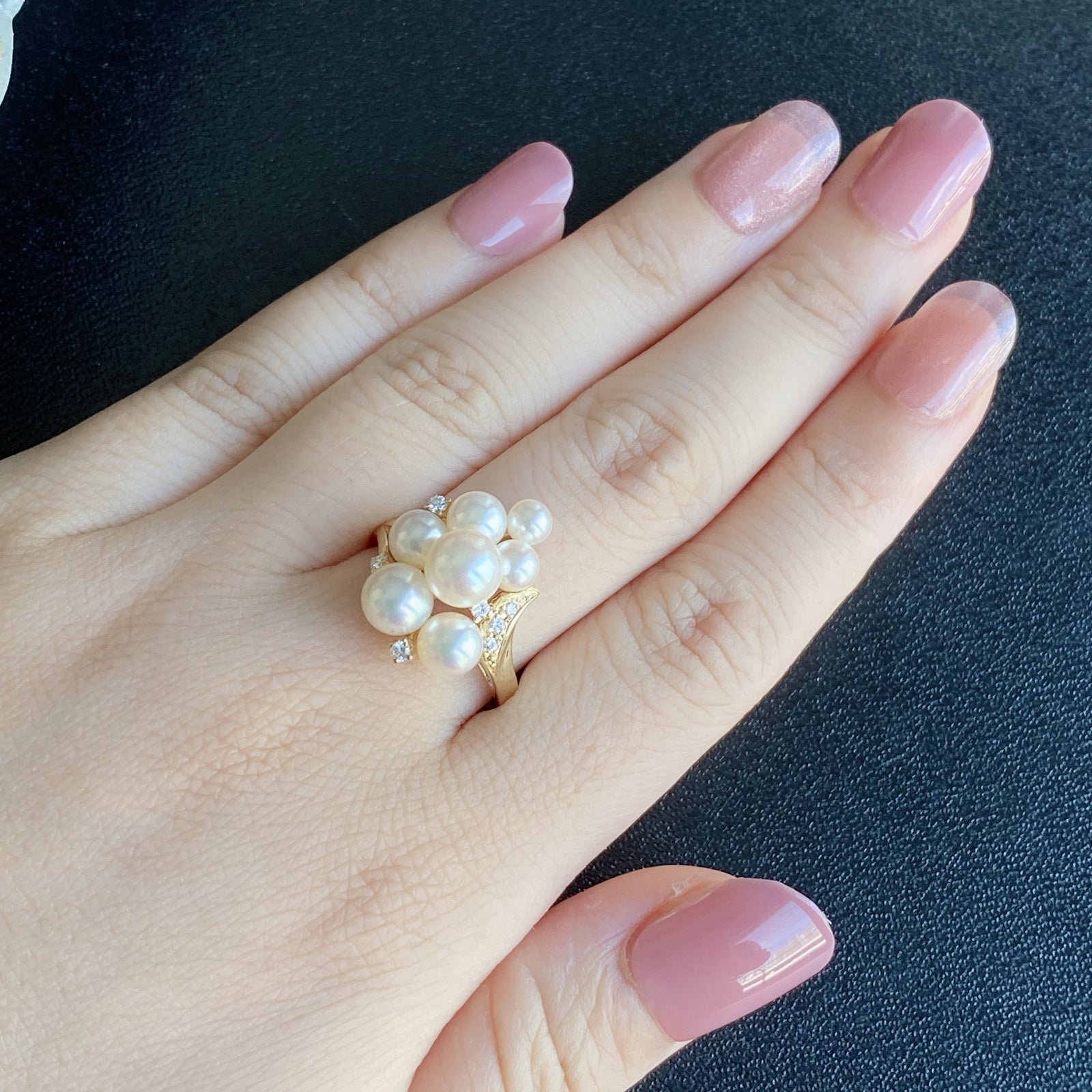 MIKIMOTO　ミキモト　大珠！極上良質天然アコヤ本真珠リング　指輪　ダイヤ MIKIMOTO ミキモト あこや真珠 天然ダイヤモンド リング – Mico