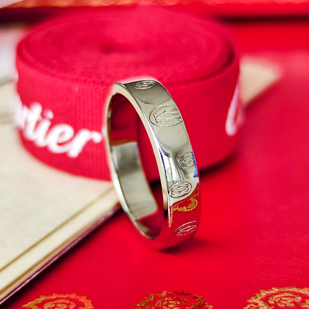 【Cartier 廃盤】カルティエ ハッピーバースデー リング 18金WG 52