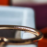 HERMES エルメス スモーキークォーツ 18金PG リング