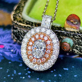 【Dカラー】天然ダイヤモンド 0.30ct VS2 ピンクダイヤ ネックレス