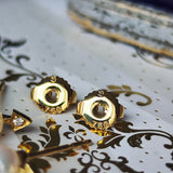 MIKIMOTO ミキモト 矢のモチーフ あこや真珠 天然ダイヤモンド 18金ピアス