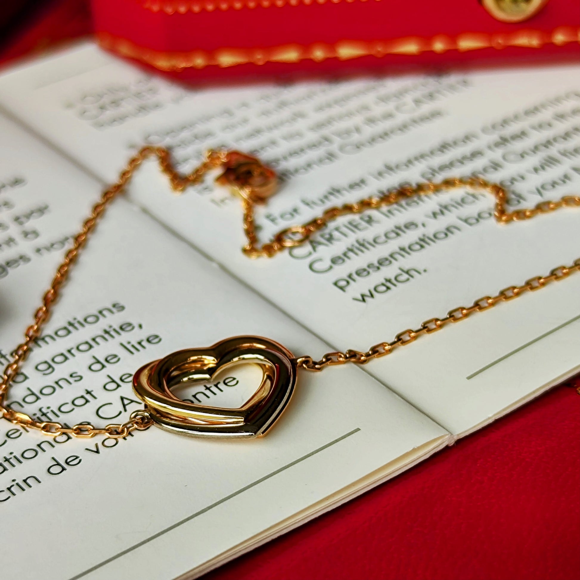 Cartier カルティエ トリニティハートブレスレット