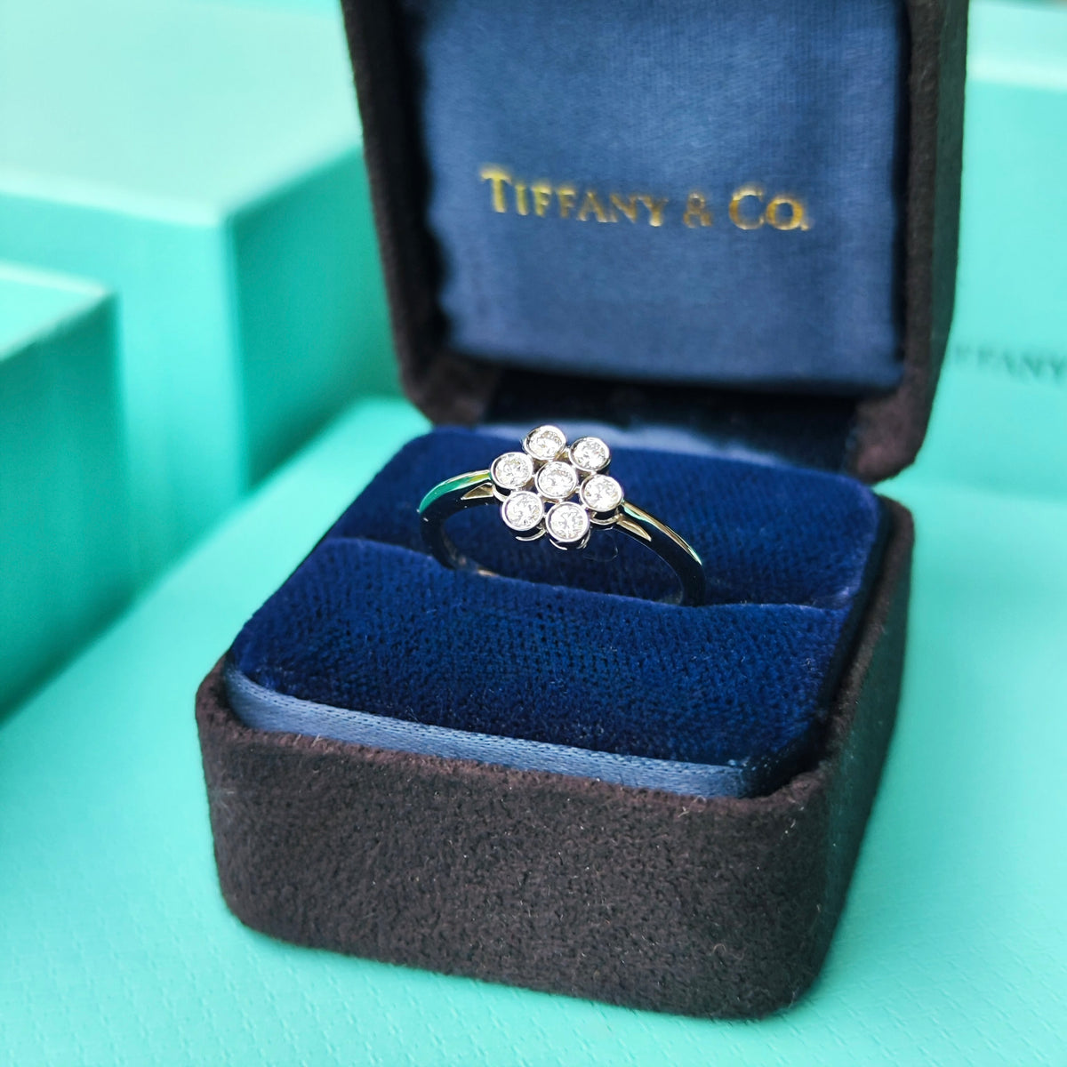 TIFFANY&Co. ティファニー ガーデンフラワー ダイヤモンド プラチナリング