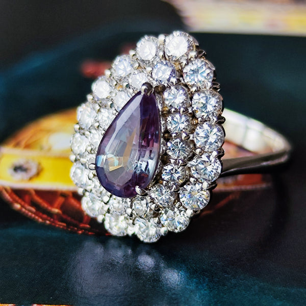 【幻の宝石 ロシア産アレキサンドライト】1.46ct 天然ダイヤモンド GIA プラチナリング