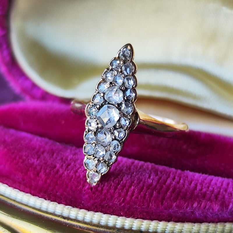 【アメリカアンティーク】天然ダイヤモンドリング 1920年頃