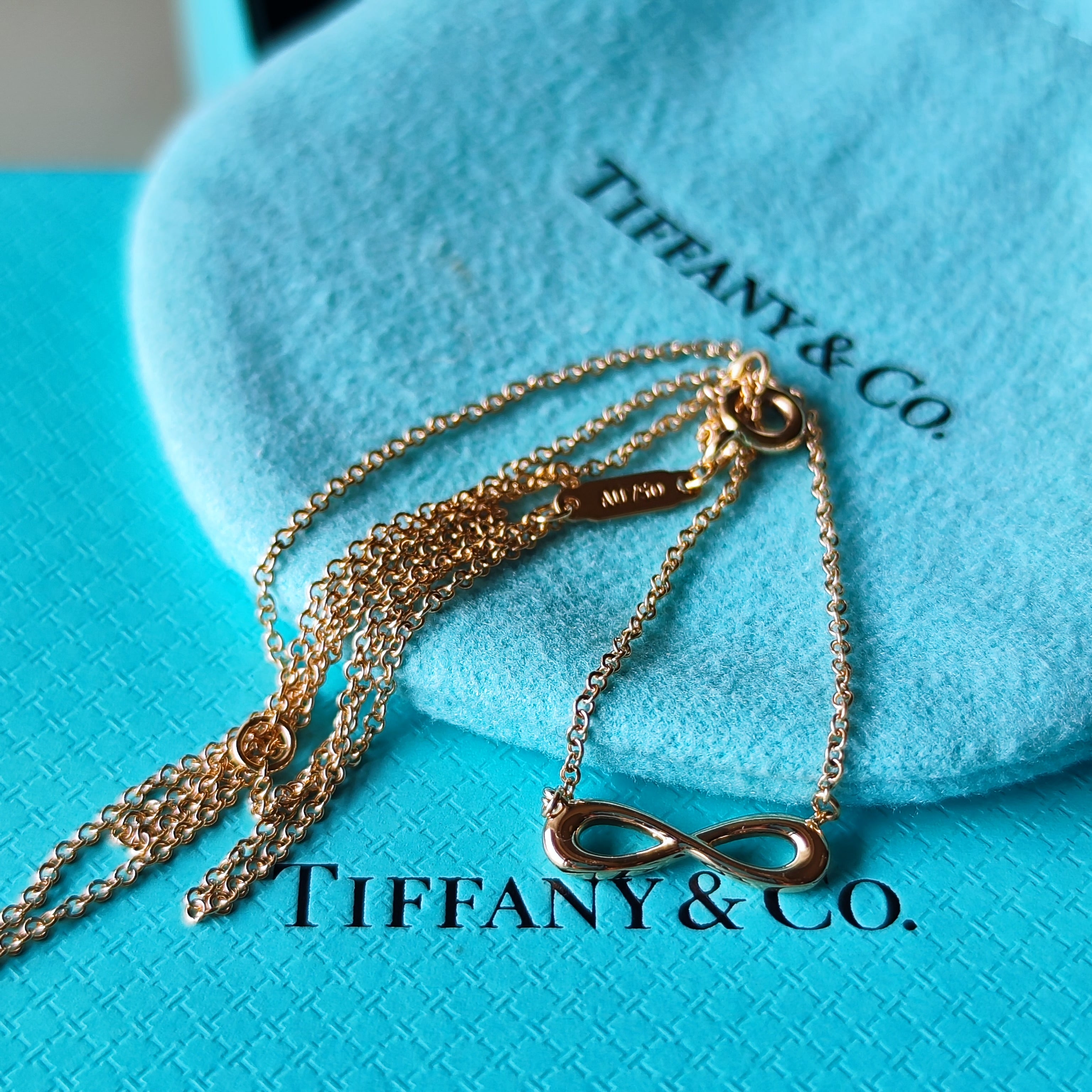【Tiffany & Co.】インフィニティ ネックレス TIFFANY＆Co. ティファニー インフィニティ ミニ ネックレス 18金PG