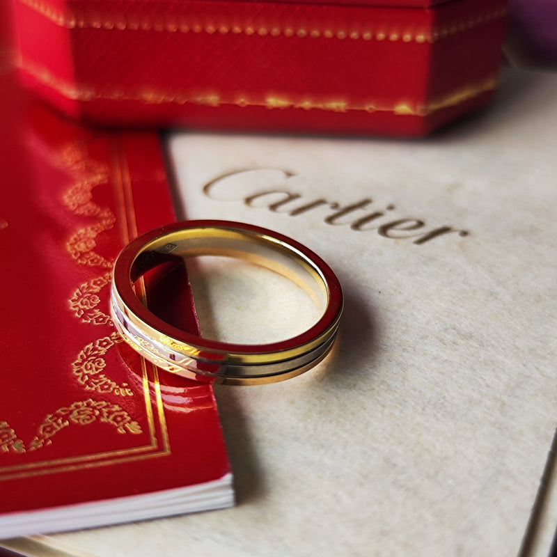 Cartier カルティエ ヴァンドーム 18金 スリーカラー 14号