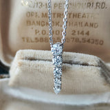 MIKIMOTO ミキモト ダイヤモンド グラデーションネックレス 18金WG