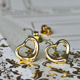 TIFFANY &Co ティファニー オープンハート ピアス 18金YG