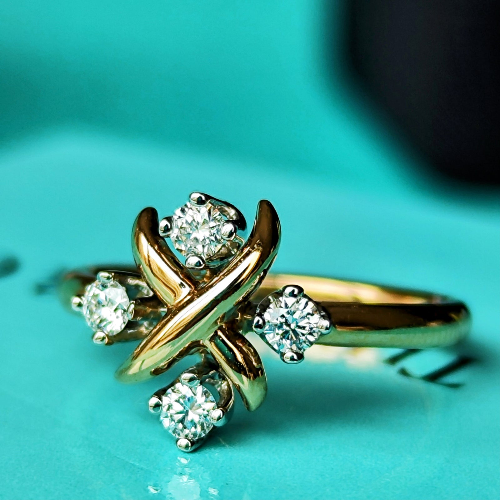 ティファニー クリアランス クンツァイト ゴールドリング Tiffany&Co