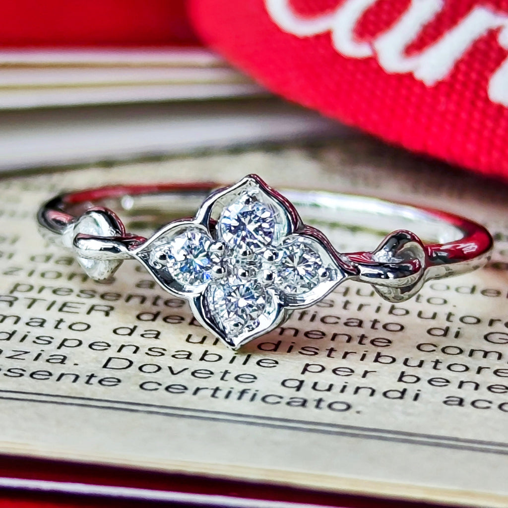 【Vintage Cartier】カルティエ ヒンドゥリング 18金WG 50