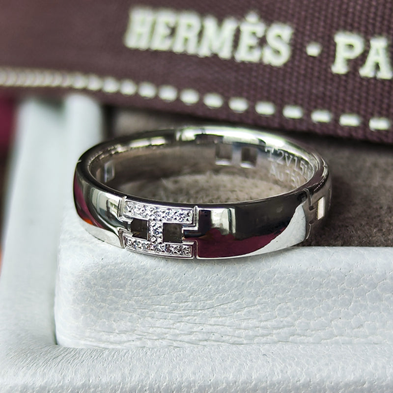 HERMES エルメス ヘラクレス 18金WG 7号