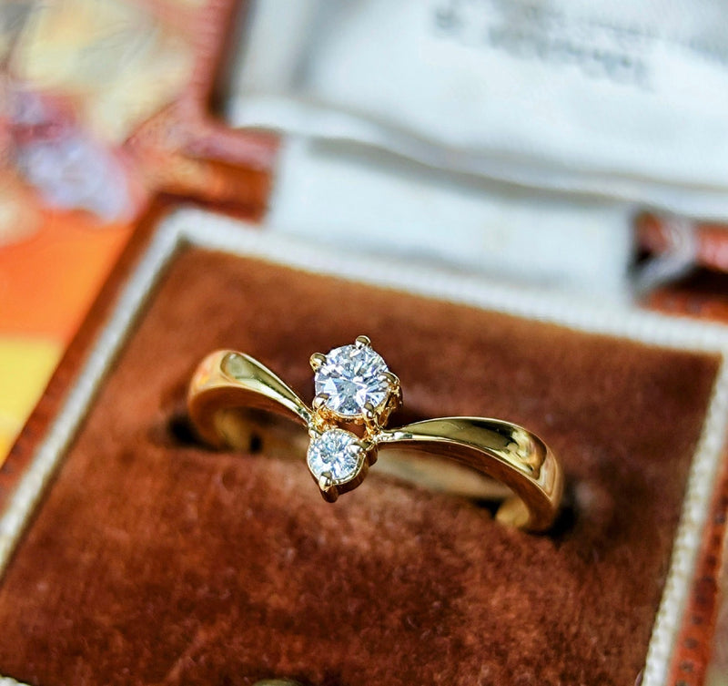 MIKIMOTO ミキモト 天然ダイヤモンド リング