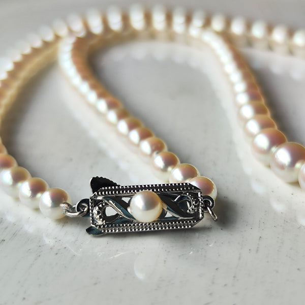 MIKIMOTO ミキモト あこや真珠 グラデーションネックレス