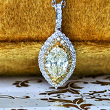 【イエローダイヤ】天然ダイヤモンド ネックレス 18金