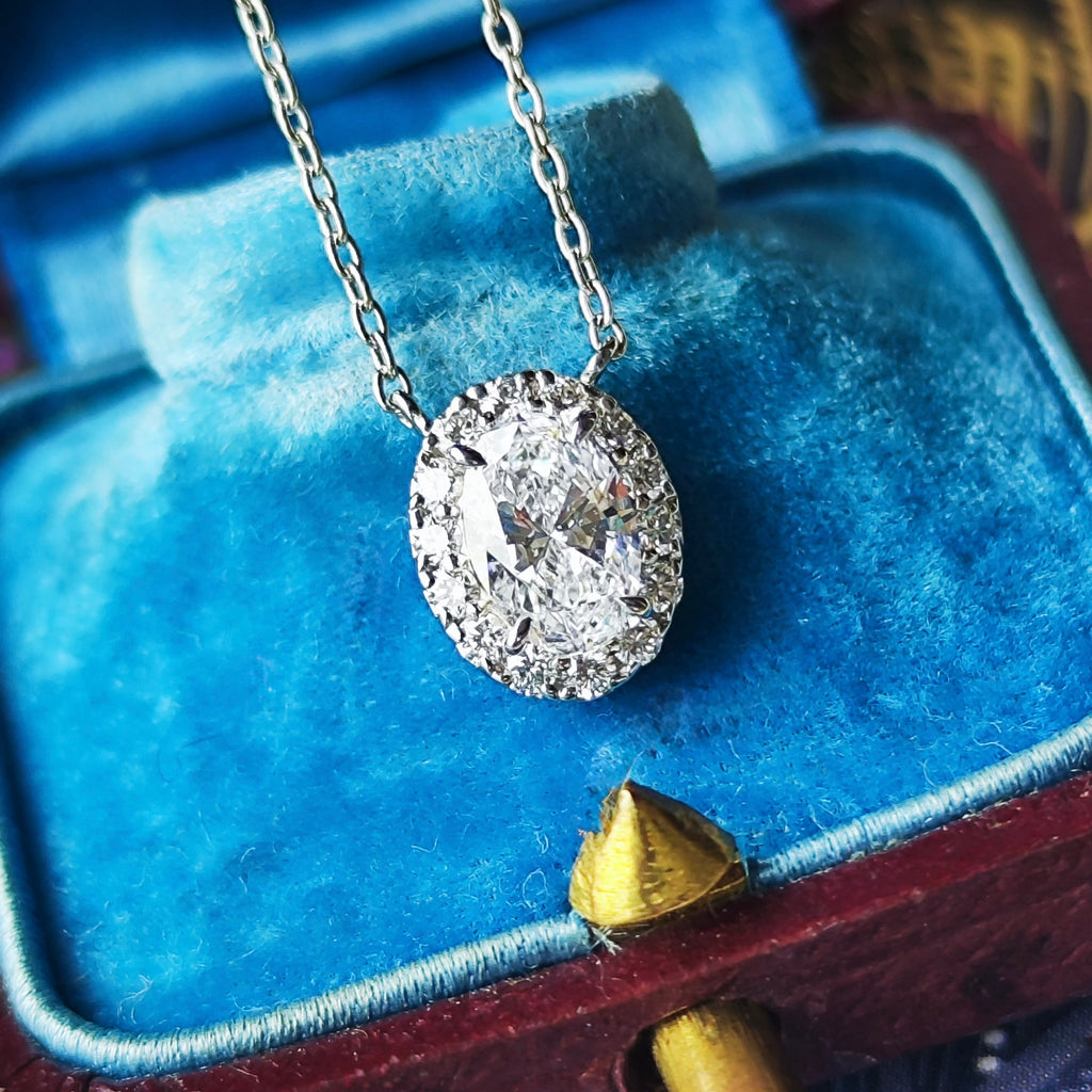 【インターナリーフローレス】天然ダイヤモンド 0.52ct Dカラー ネックレス