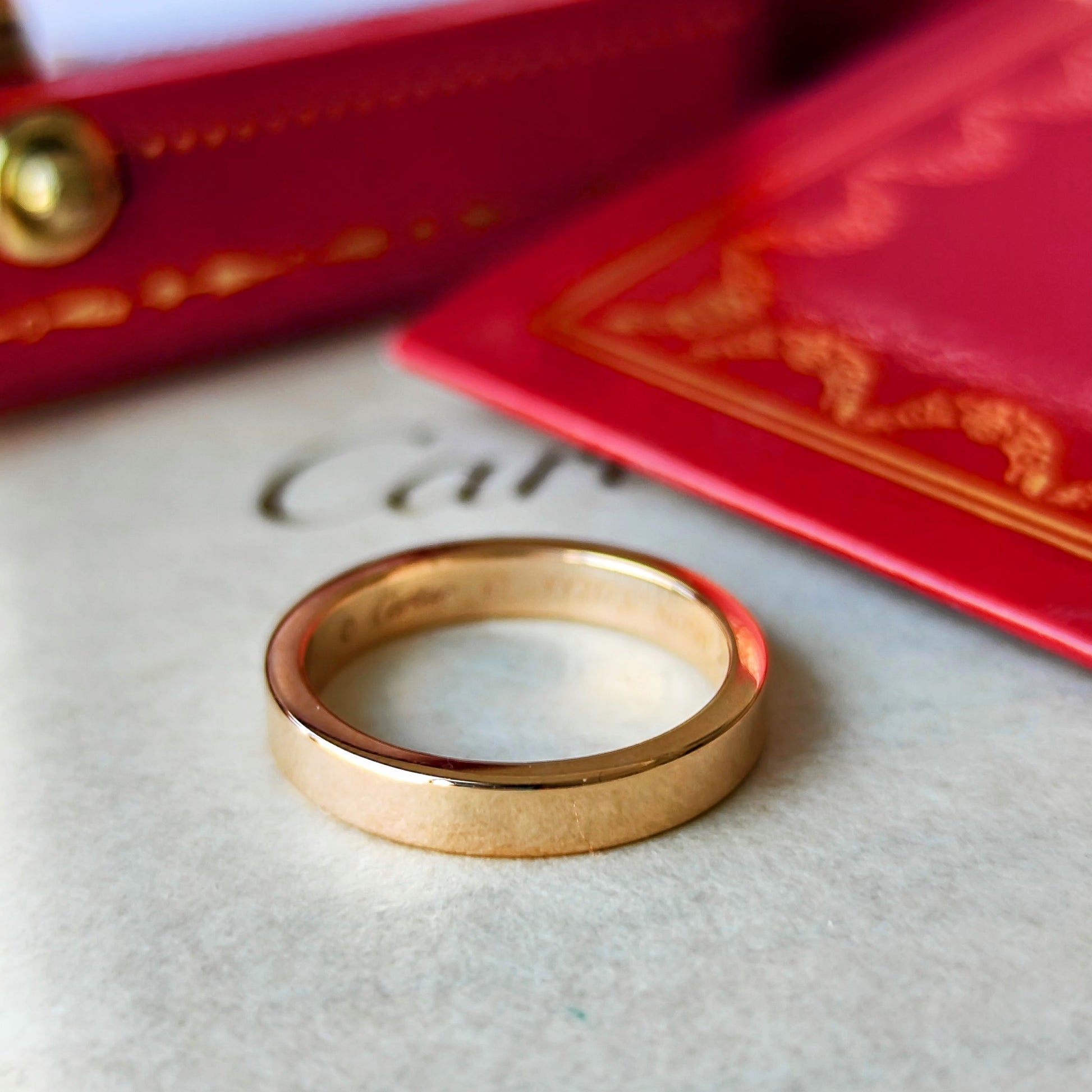 Cartier カルティエ  Cドゥ エングレーブド 18金PG 47